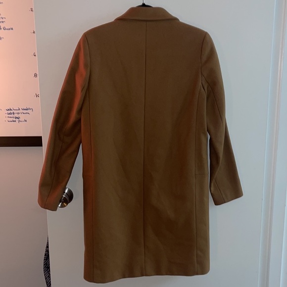 Camel Pea Coat, Zara, size M - Picture 6 of 12
